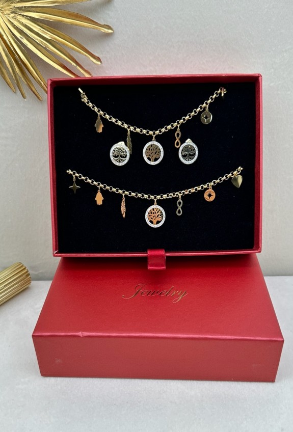 COFFRET BIJOUX EN ACIER INOXYDABLE