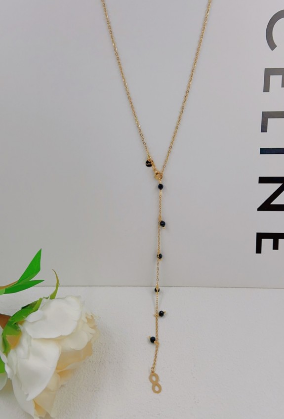 COLLIER Y EN ACIER INOXYDABLE