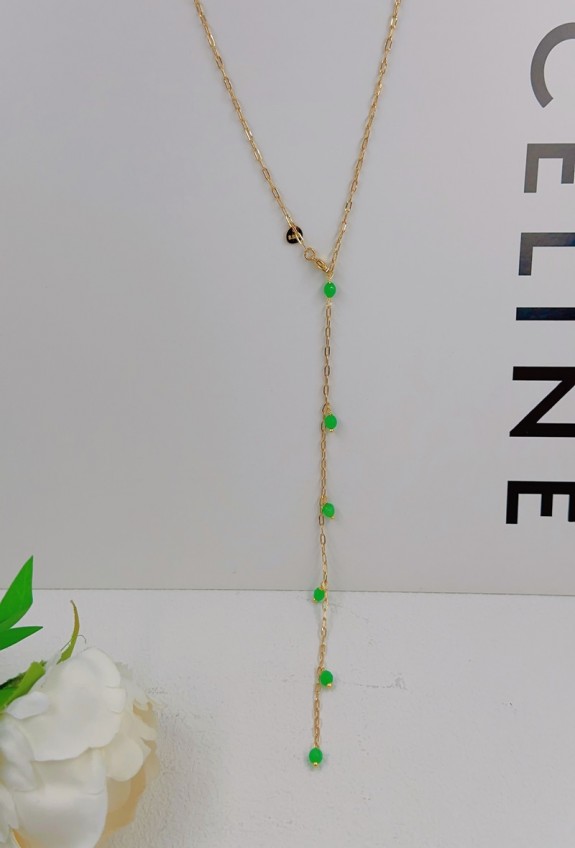 COLLIER Y EN ACIER INOXYDABLE