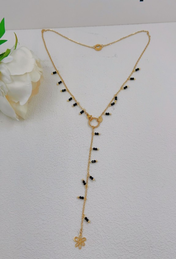 COLLIER Y EN ACIER INOXYDABLE