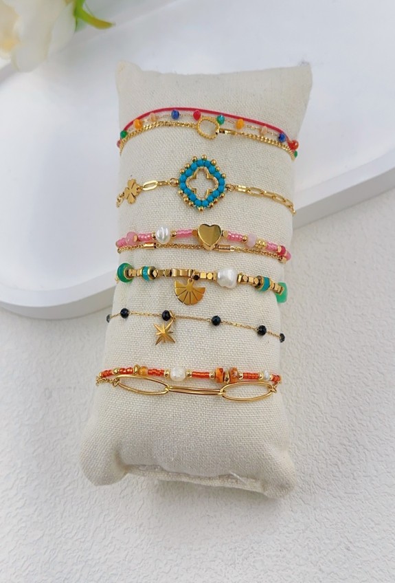 LOT DE BRACELETS ACIER INOXYDABLE