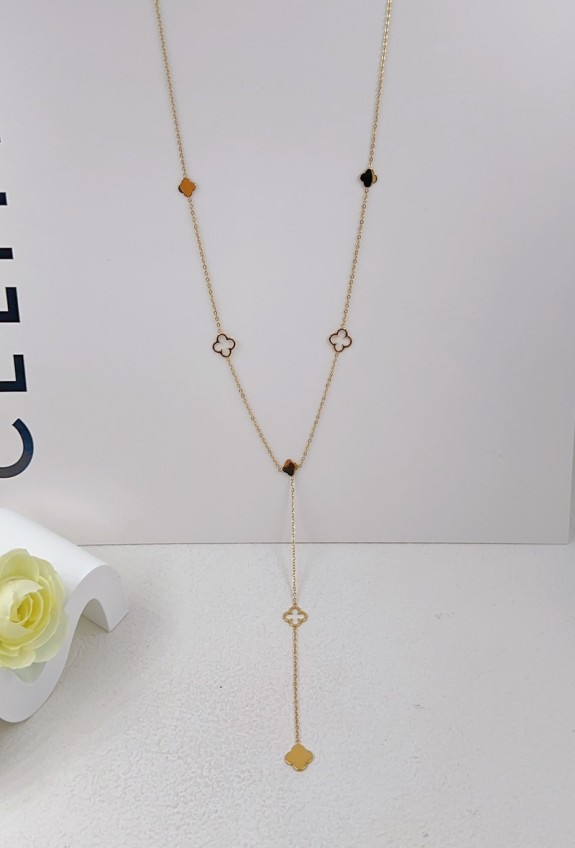 COLLIER Y EN ACIER INOXYDABLE