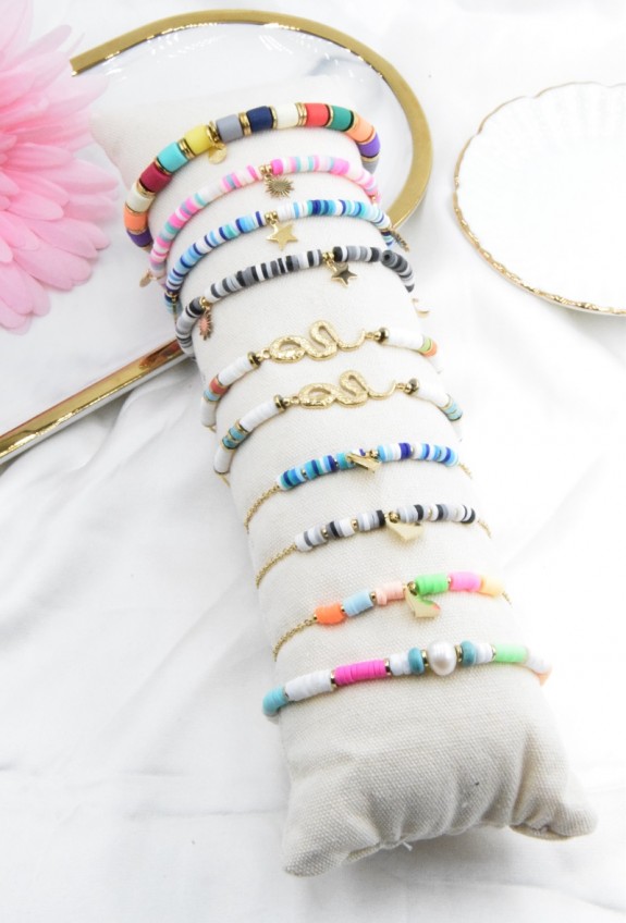 LOT DE 10 BRACELETS ACIER INOXYDABLE