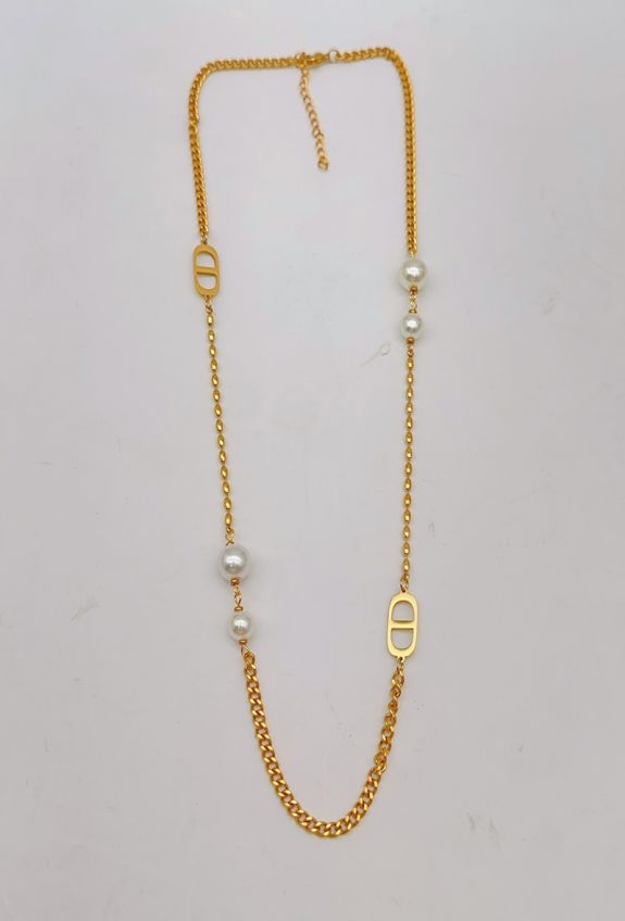 COLLIER SAUTOIR EN ACIER INOXYDABLE